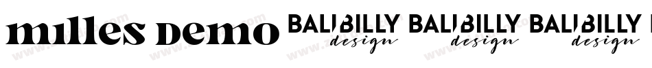 Milles demo字体转换
